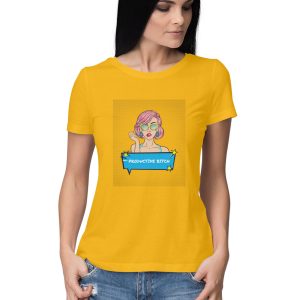 Productive Bitch Golden Yellow Women's T-Shirt