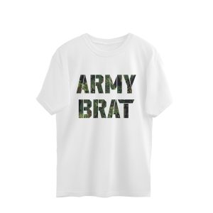 Army Brat Oversized White Unisex T-Shirt